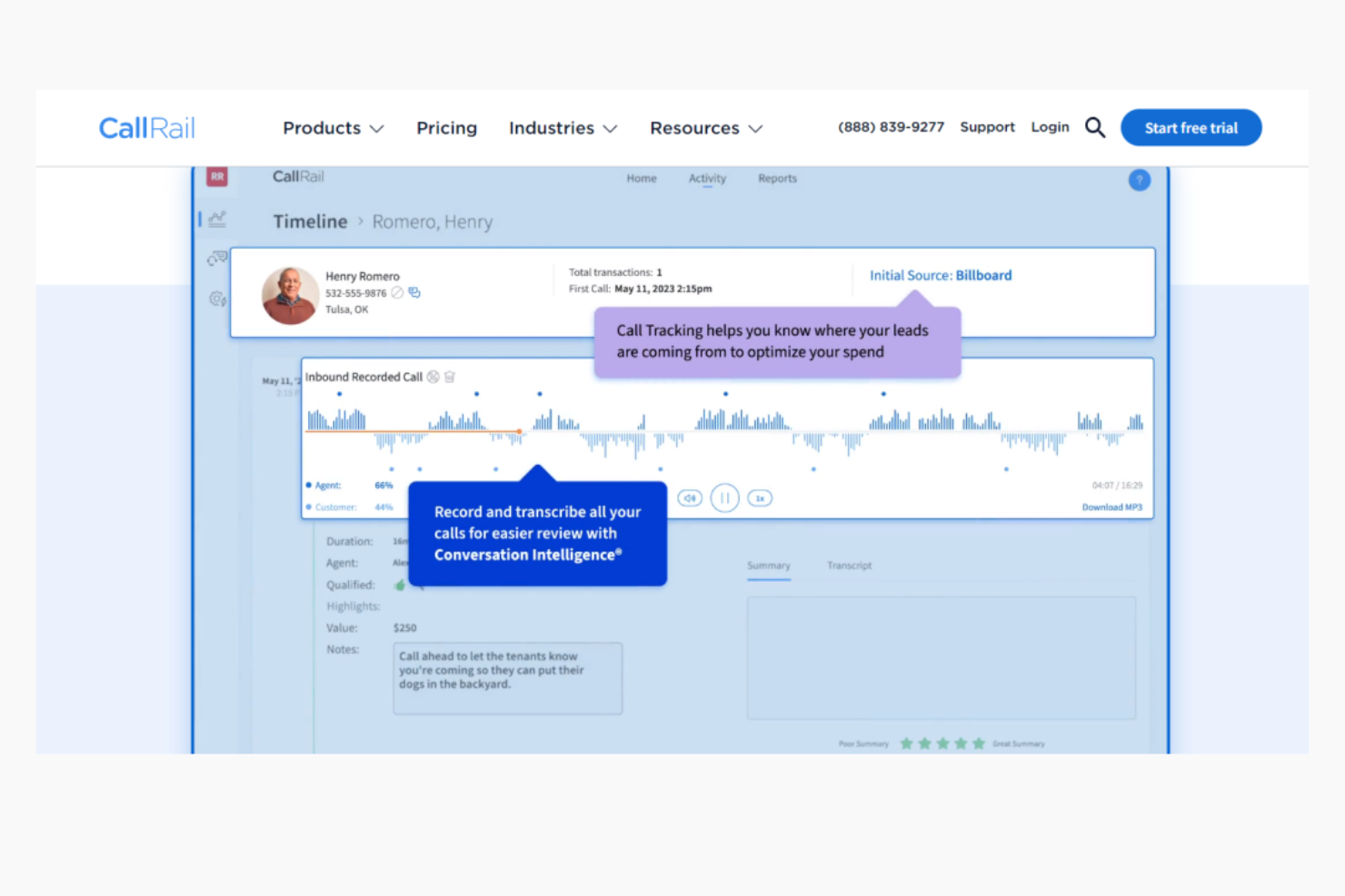  screenshot - CallRail Software Review For 2025: Features, Pros and Cons
