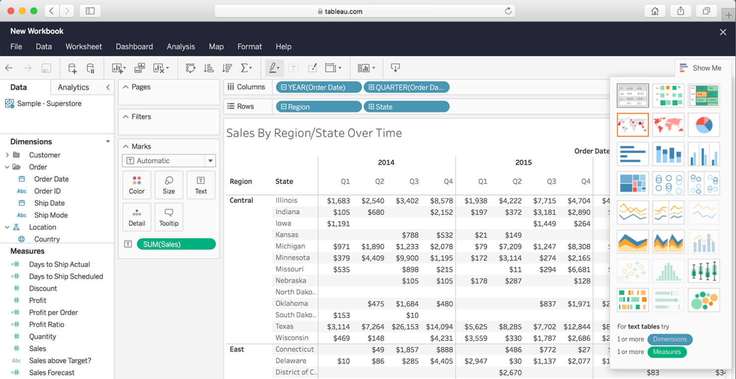  screenshot - Reseña de Tableau: ventajas, desventajas, características y precios