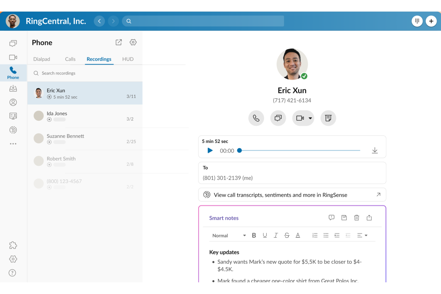  screenshot - Avis sur RingCentral : avantages, inconvénients, fonctionnalités & tarifs