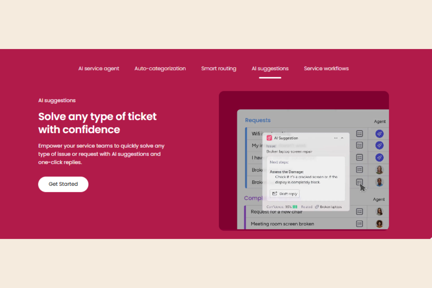  screenshot - monday service Test: Vorteile, Nachteile, Funktionen & Preise