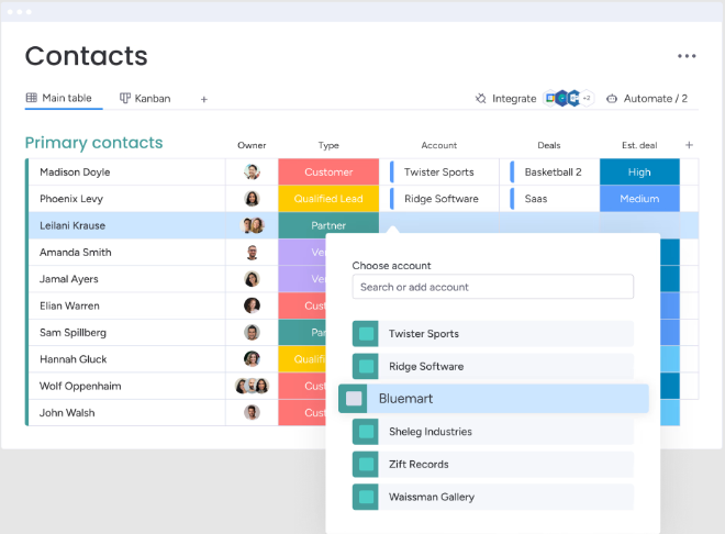  screenshot - Reseña de monday CRM: Ventajas, desventajas, funciones y precios