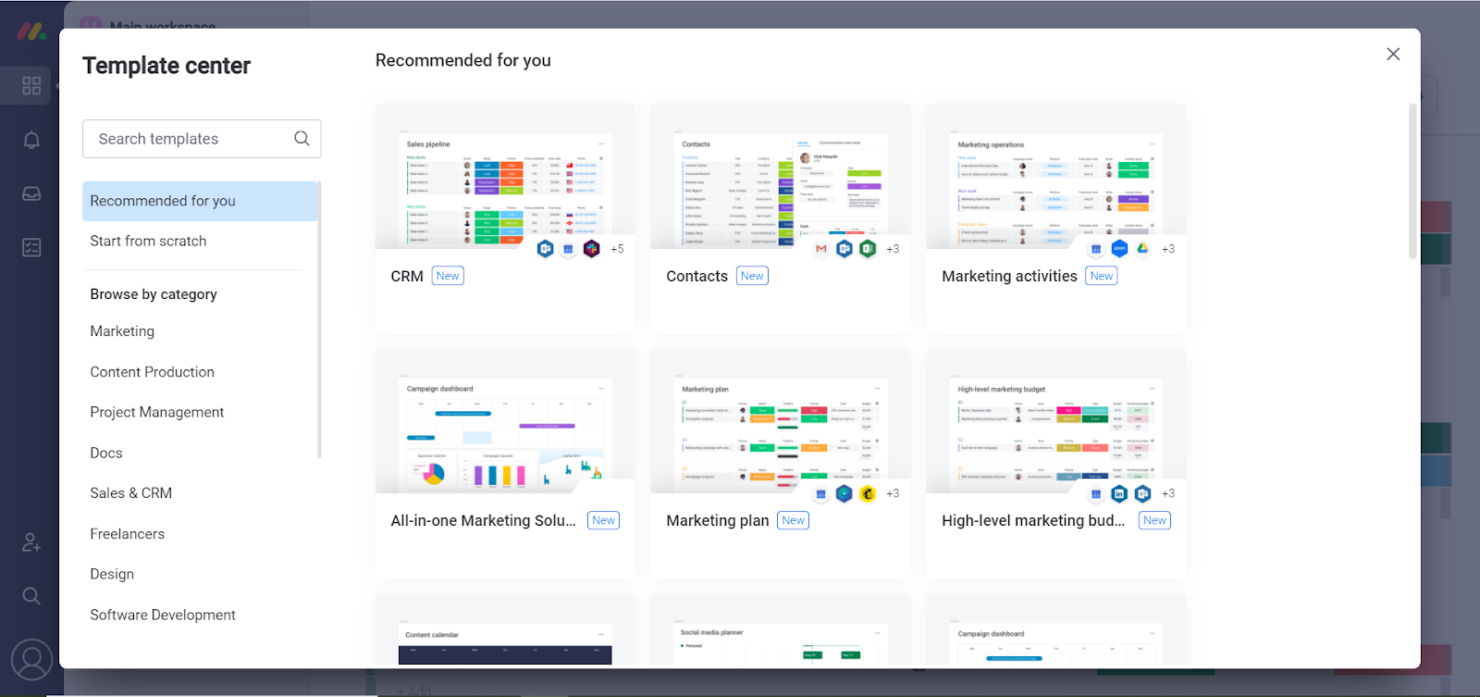  screenshot - monday CRM-Bewertung: Vorteile, Nachteile, Funktionen & Preise