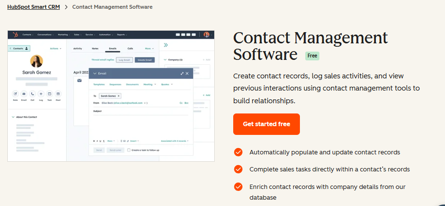  screenshot - HubSpot-recension: Fördelar, nackdelar, funktioner & priser