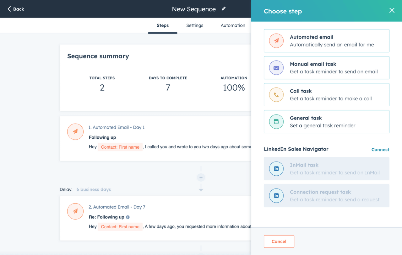  screenshot - HubSpot-anmeldelse: Fordele, ulemper, funktioner og priser