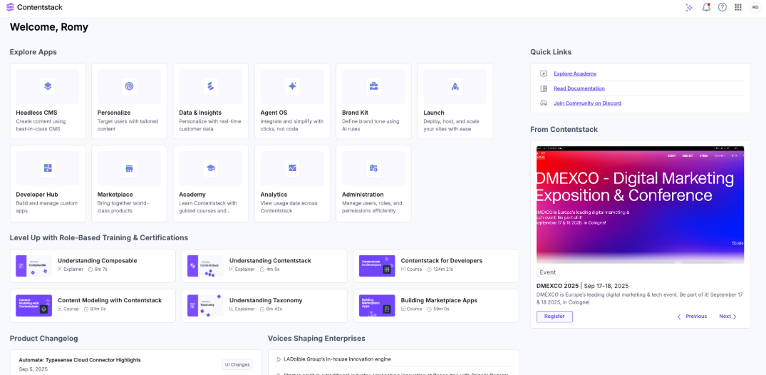  screenshot - Contentstack-Test: Vor- und Nachteile, Funktionen und Preise