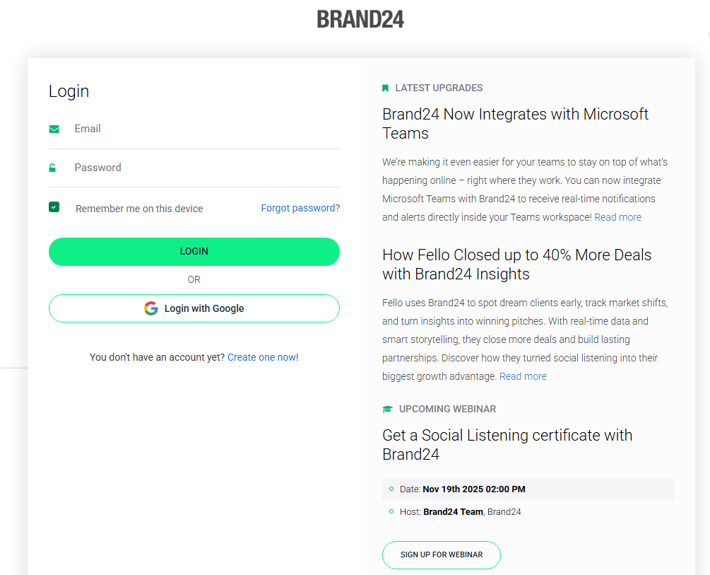  screenshot - Brand24-arvostelu: hyvät ja huonot puolet, ominaisuudet ja hinnoittelu