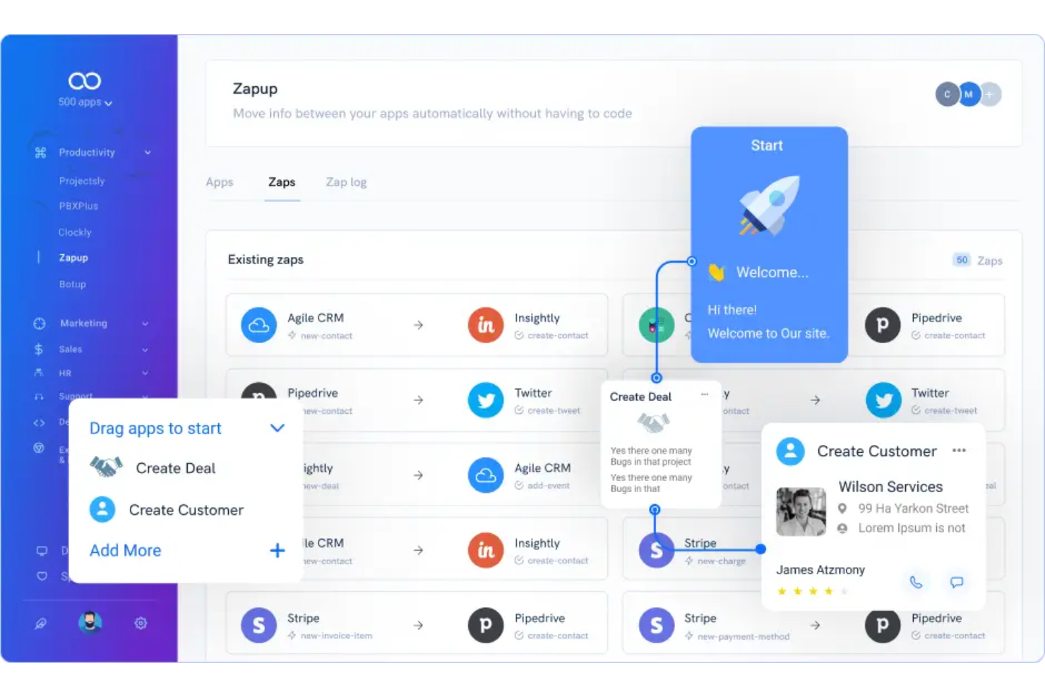  screenshot - Avis sur Agile CRM : avantages, inconvénients, fonctionnalités et tarifs