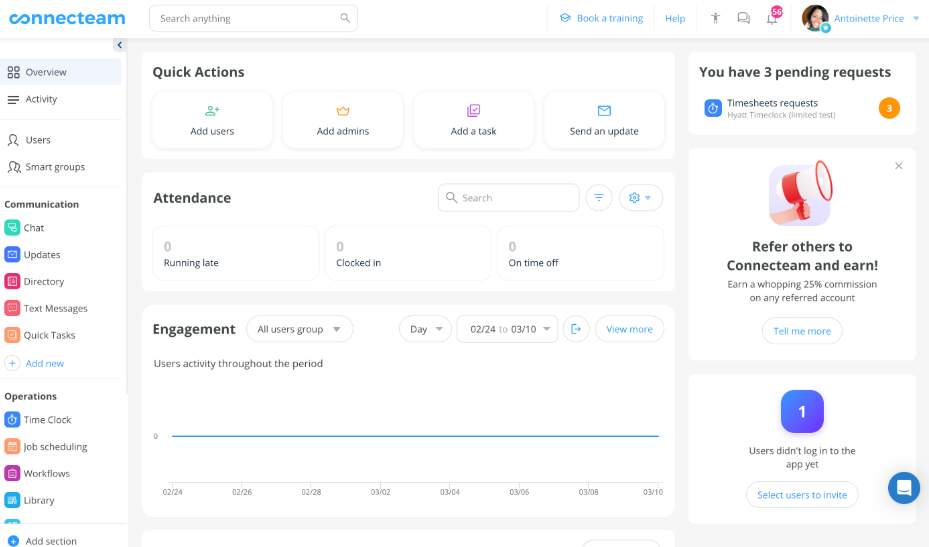  screenshot - Connecteam-recension: Fördelar, nackdelar, funktioner och priser