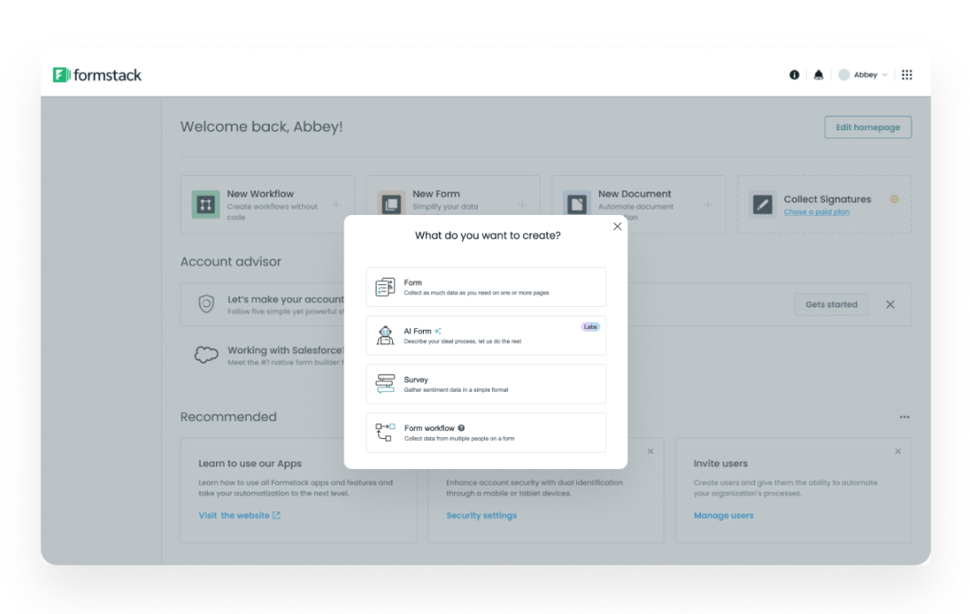  screenshot - Formstack-beoordeling: Voordelen, Nadelen, Functies en Prijzen