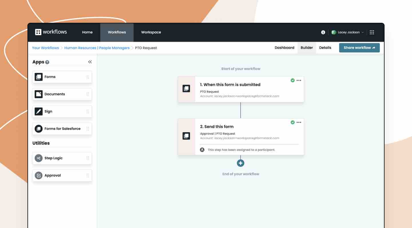  screenshot - Reseña de Formstack: ventajas, desventajas, características y precios