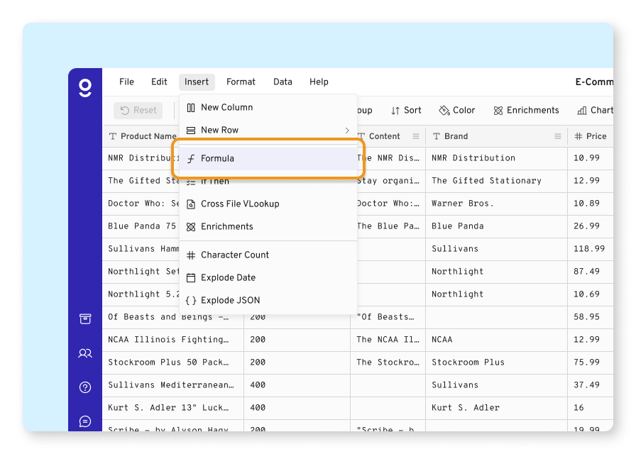  screenshot - Avis sur Gigasheet : avantages, inconvénients, fonctionnalités et tarifs