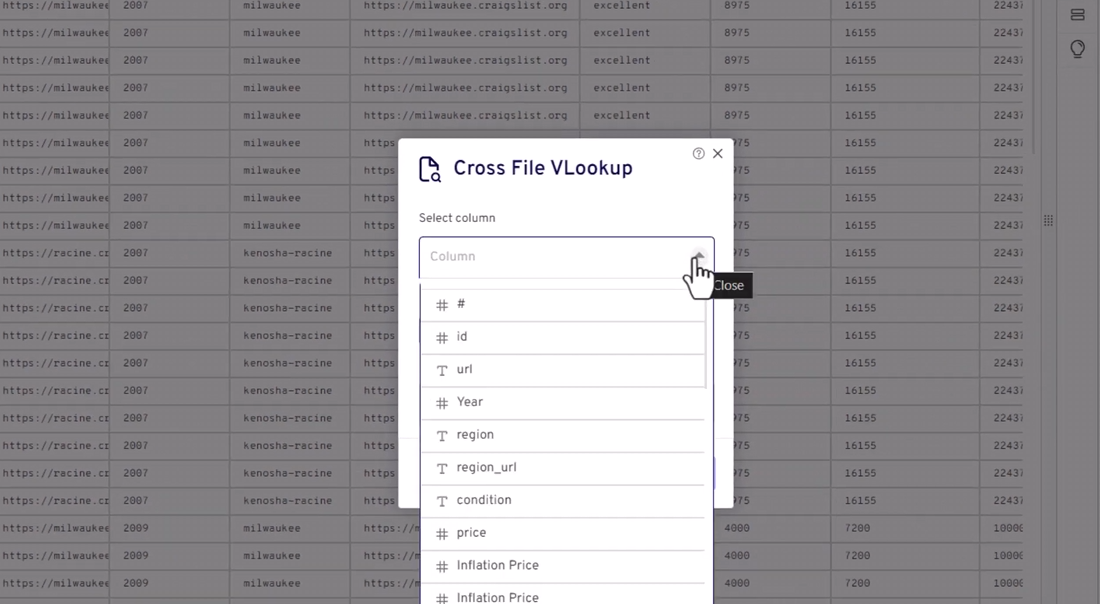  screenshot - Gigasheet-beoordeling: voordelen, nadelen, functies en prijsstelling