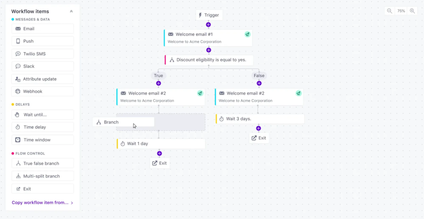  screenshot - Avis sur Customer.io : avantages, inconvénients, fonctionnalités et tarifs