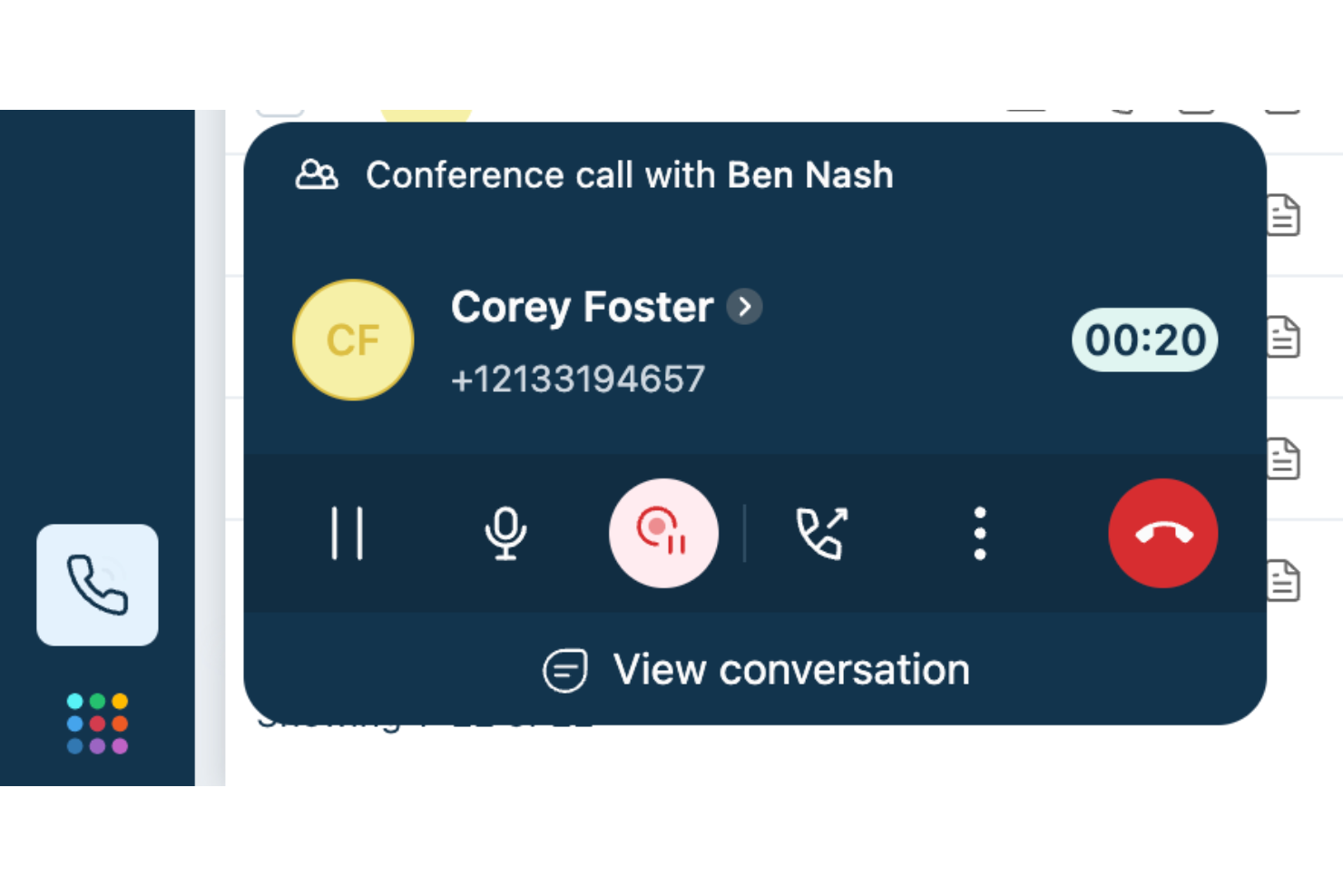  screenshot - Freshcaller-Bewertung: Vor- und Nachteile, Funktionen und Preise