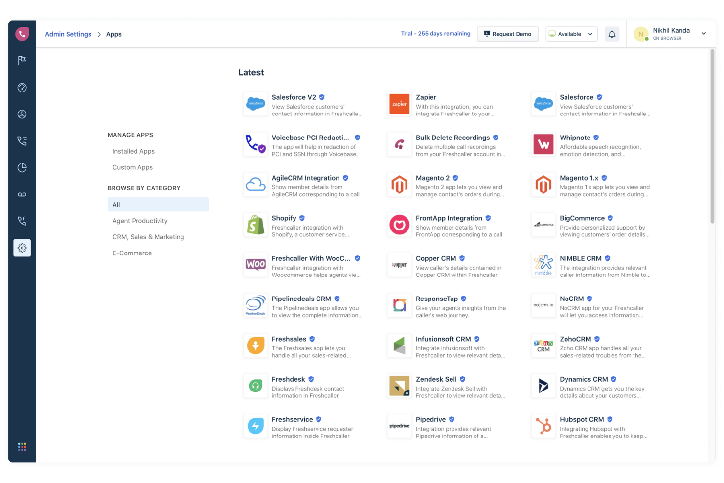  screenshot - Avis sur Freshcaller : avantages, inconvénients, fonctionnalités et tarifs