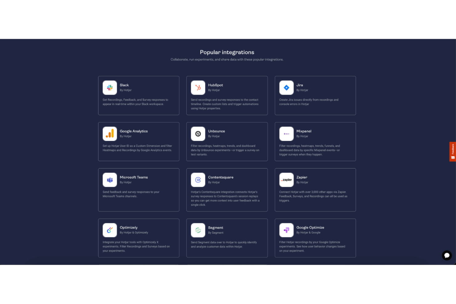  screenshot - Recensione di Hotjar: vantaggi, svantaggi, funzionalità e prezzi