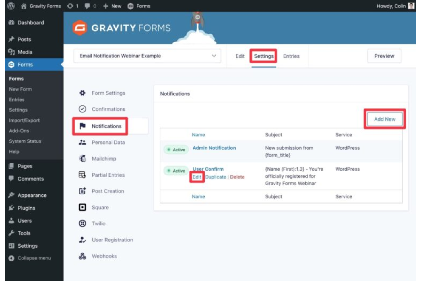  screenshot - Gravity Forms -arvostelu: hyvät ja huonot puolet, ominaisuudet ja hinnoittelu
