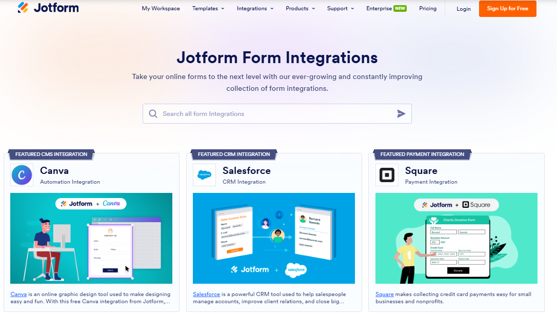  screenshot - Avis sur Jotform : avantages, inconvénients, fonctionnalités et tarifs
