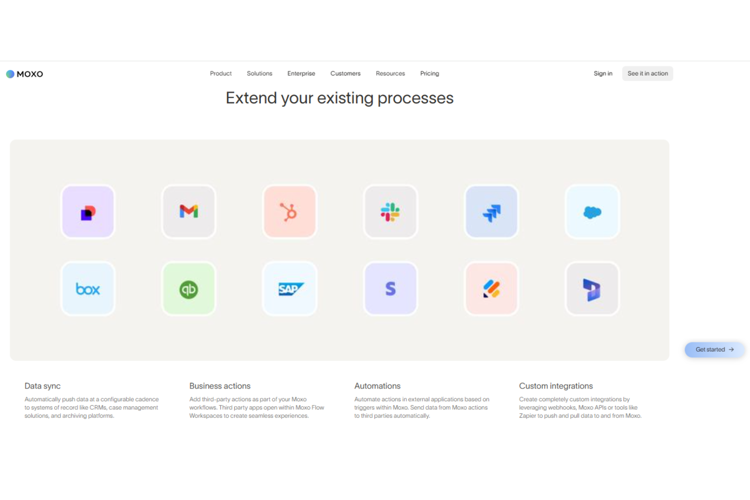  screenshot - Moxo-anmeldelse: Fordele, ulemper, funktioner og priser