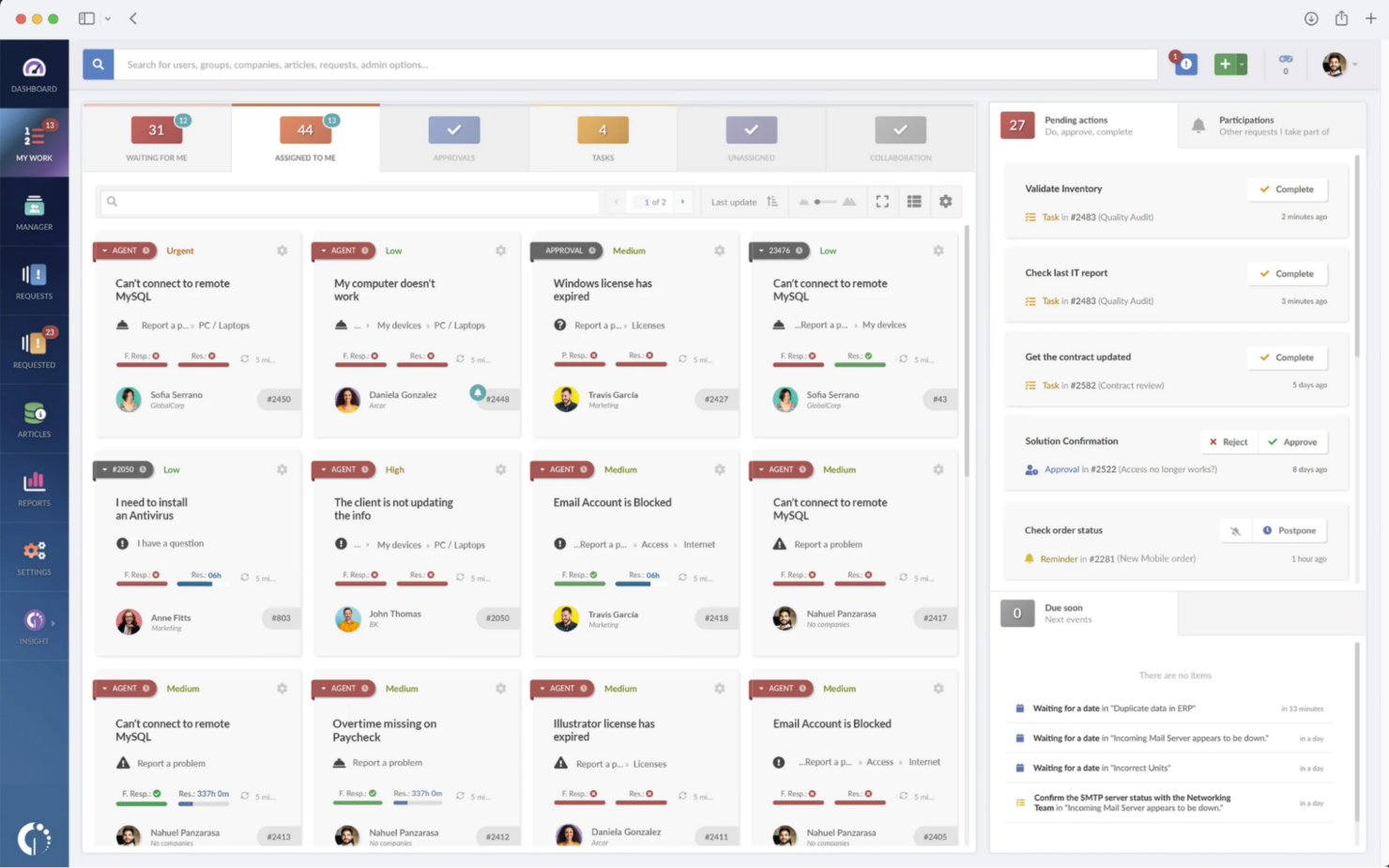  screenshot - Recensione di InvGate: pro, contro, caratteristiche e prezzi