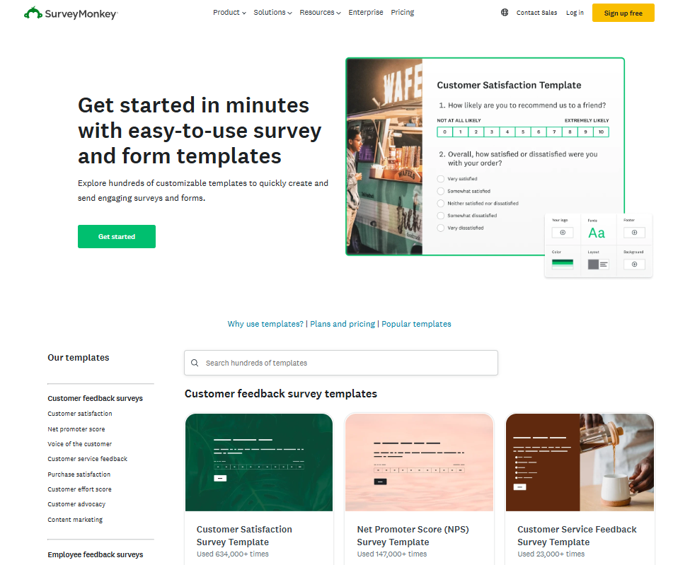  screenshot - SurveyMonkey-recension: Fördelar, nackdelar, funktioner och priser