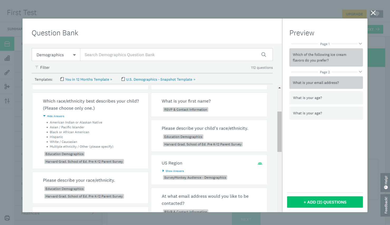  screenshot - Reseña de SurveyMonkey: ventajas, desventajas, funciones y precios