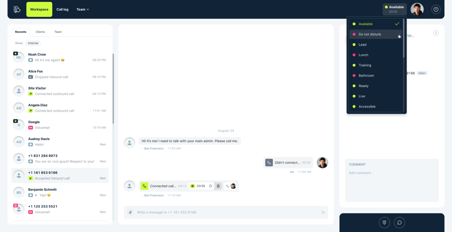  screenshot - MightyCall-recension: fördelar, nackdelar, funktioner och priser