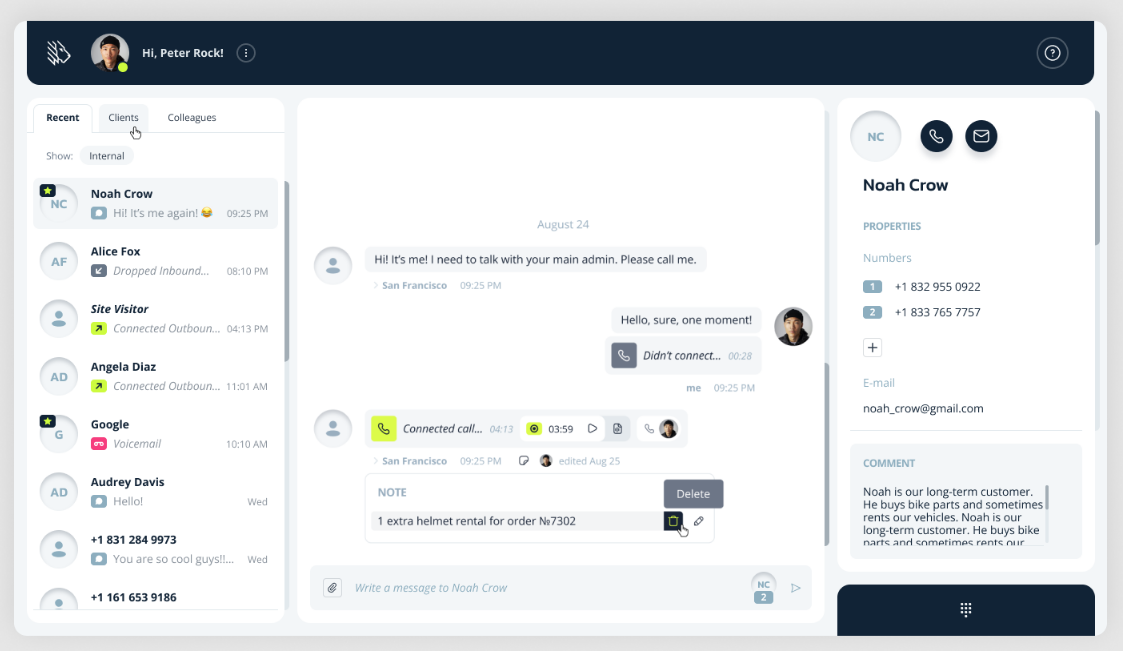  screenshot - Recensione di MightyCall: vantaggi, svantaggi, funzionalità e prezzi