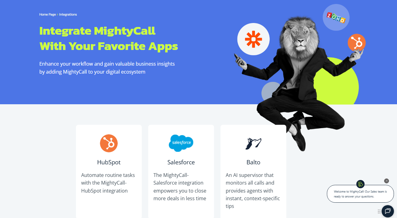  screenshot - MightyCall-arvostelu: hyvät ja huonot puolet, ominaisuudet ja hinnoittelu