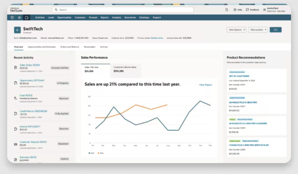  screenshot - NetSuite CRM-beoordeling: voordelen, nadelen, functies en prijzen