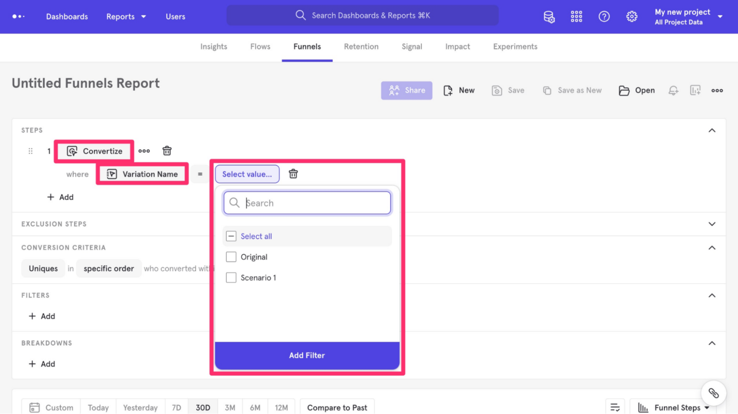  screenshot - Reseña de Mixpanel: ventajas, desventajas, funciones y precios