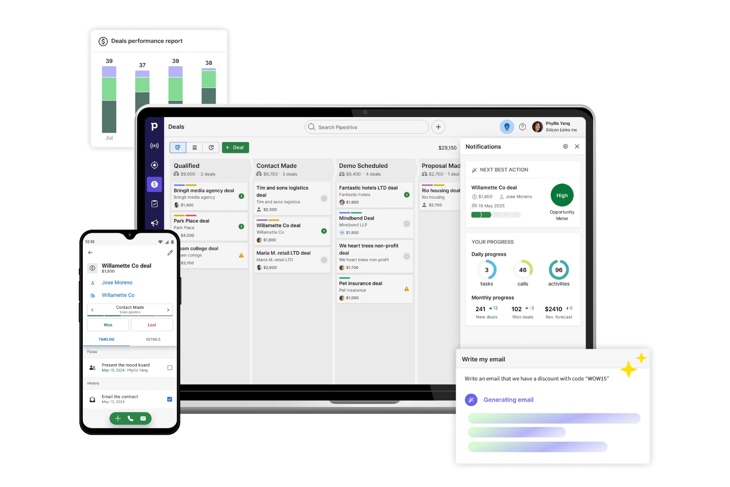  screenshot - Reseña de Pipedrive: ventajas, desventajas, funciones y precios