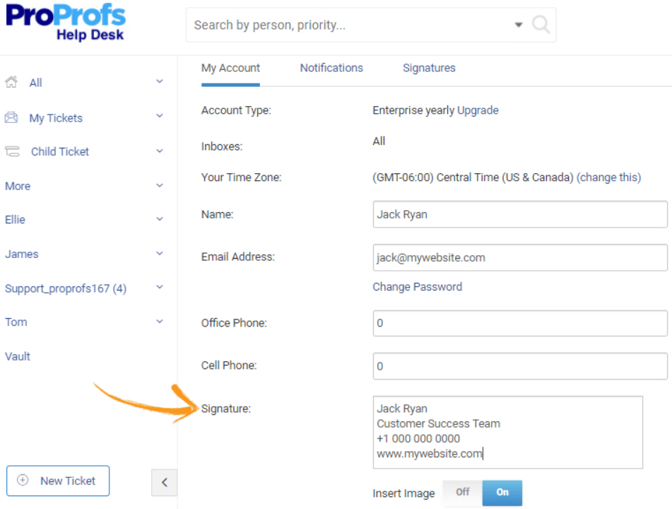  screenshot - Évaluation du service d’assistance ProProfs : avantages, inconvénients, fonctionnalités et tarifs