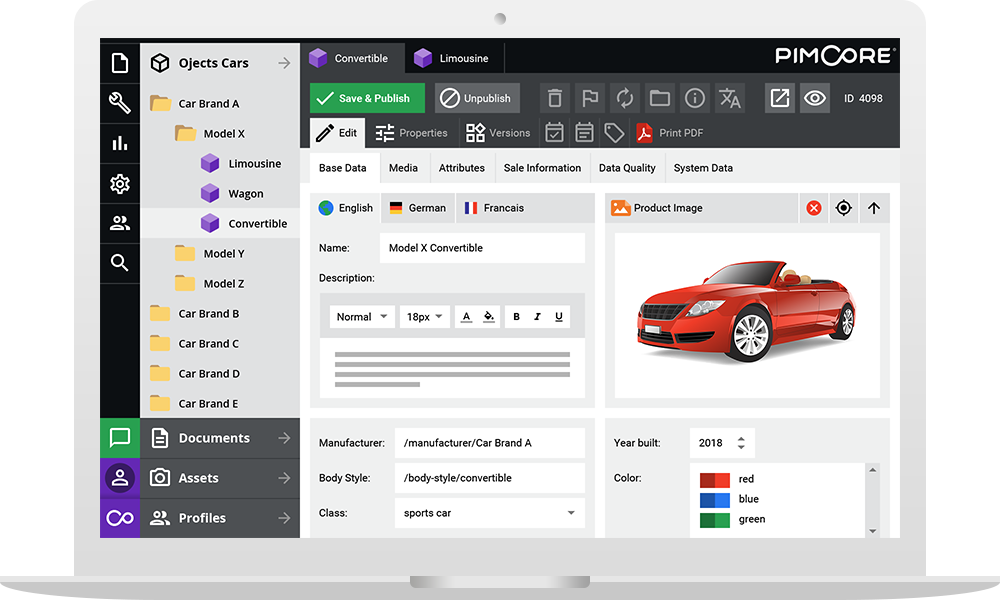  screenshot - Pimcore Review: Pros, Cons, Features and Pricing