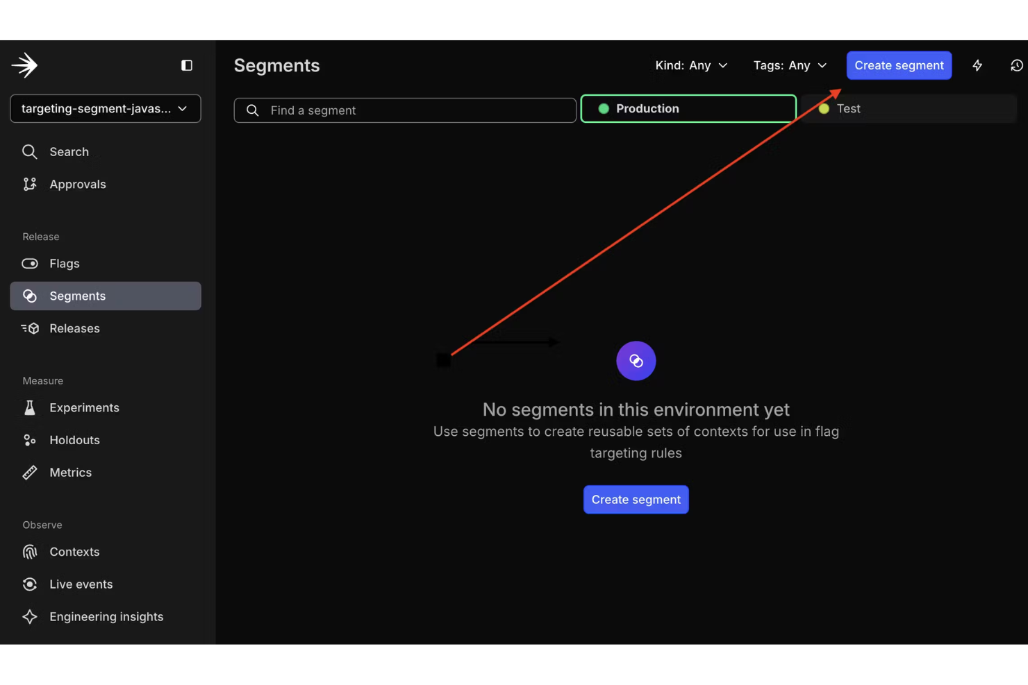  screenshot - LaunchDarkly-arvostelu: hyvät ja huonot puolet, ominaisuudet ja hinnoittelu