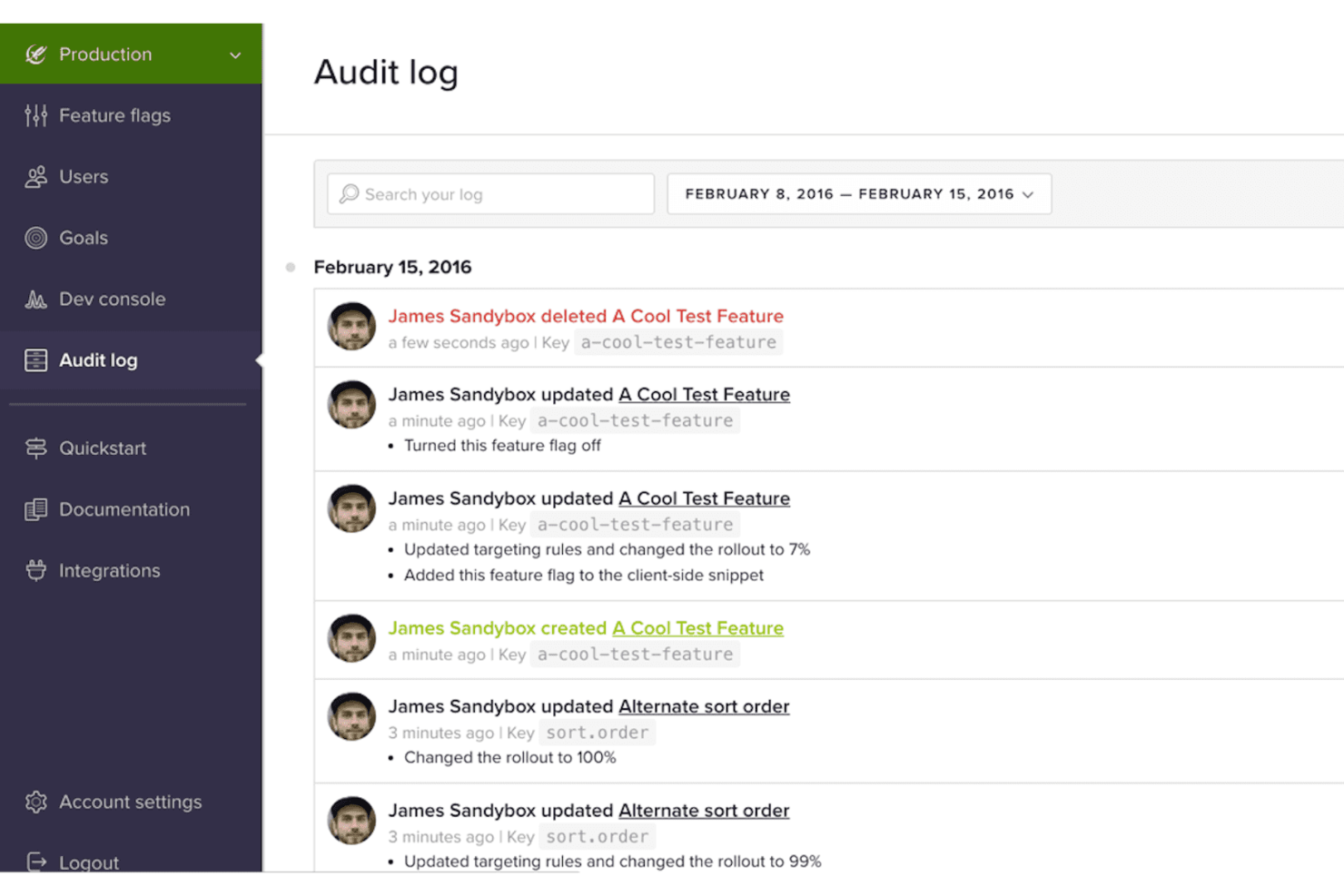  screenshot - Análisis de LaunchDarkly: ventajas, desventajas, funciones y precios