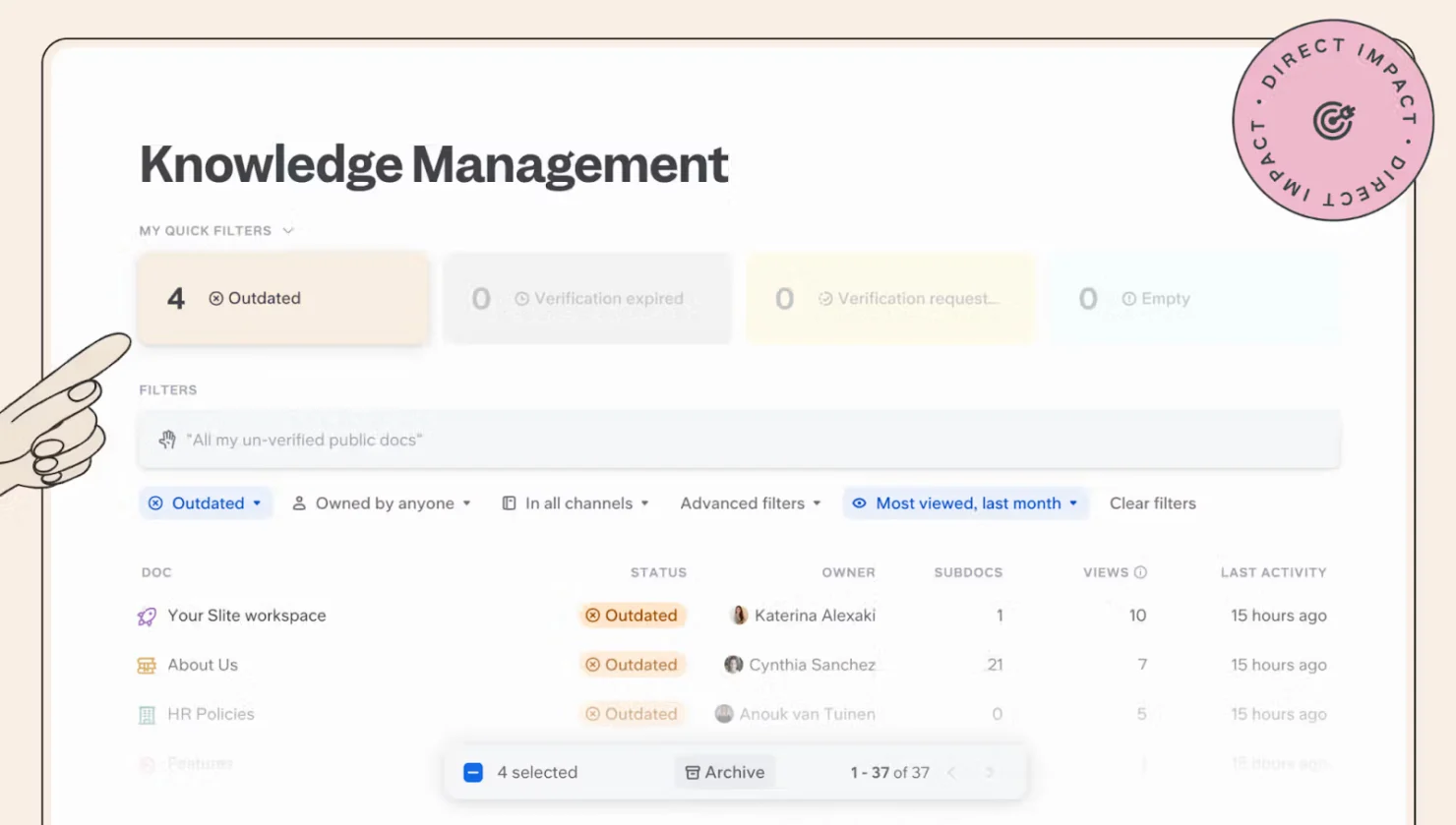  screenshot - Avis sur Slite : Avantages, Inconvénients, Fonctionnalités et Tarification
