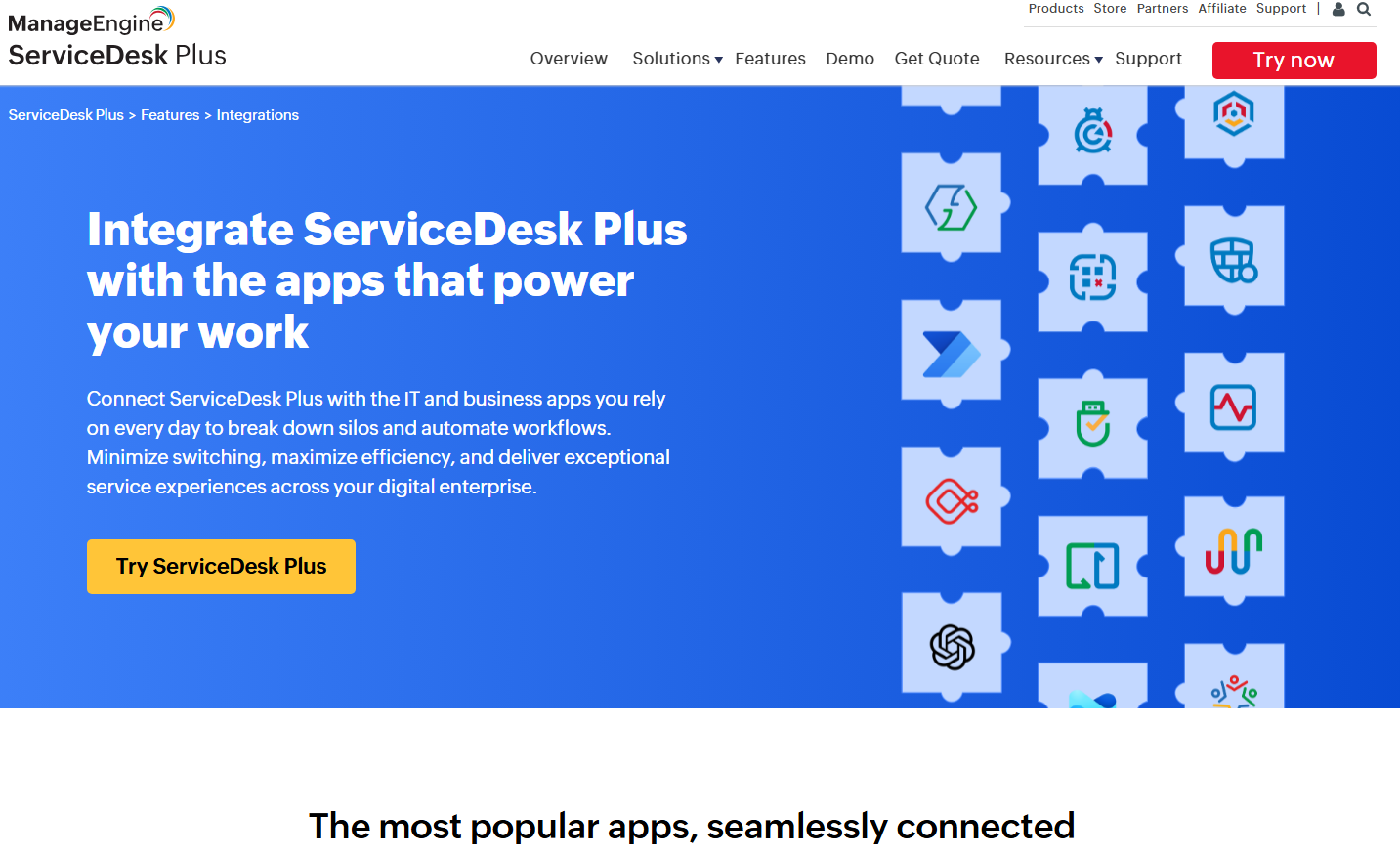  screenshot - ManageEngine ServiceDesk Plus -arvostelu: hyvät ja huonot puolet, ominaisuudet ja hinnoittelu