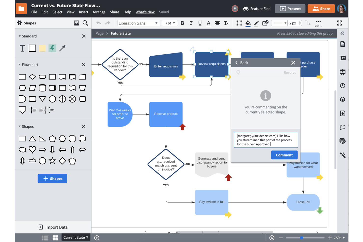  screenshot - Reseña de Lucidchart: ventajas, desventajas, funciones y precios