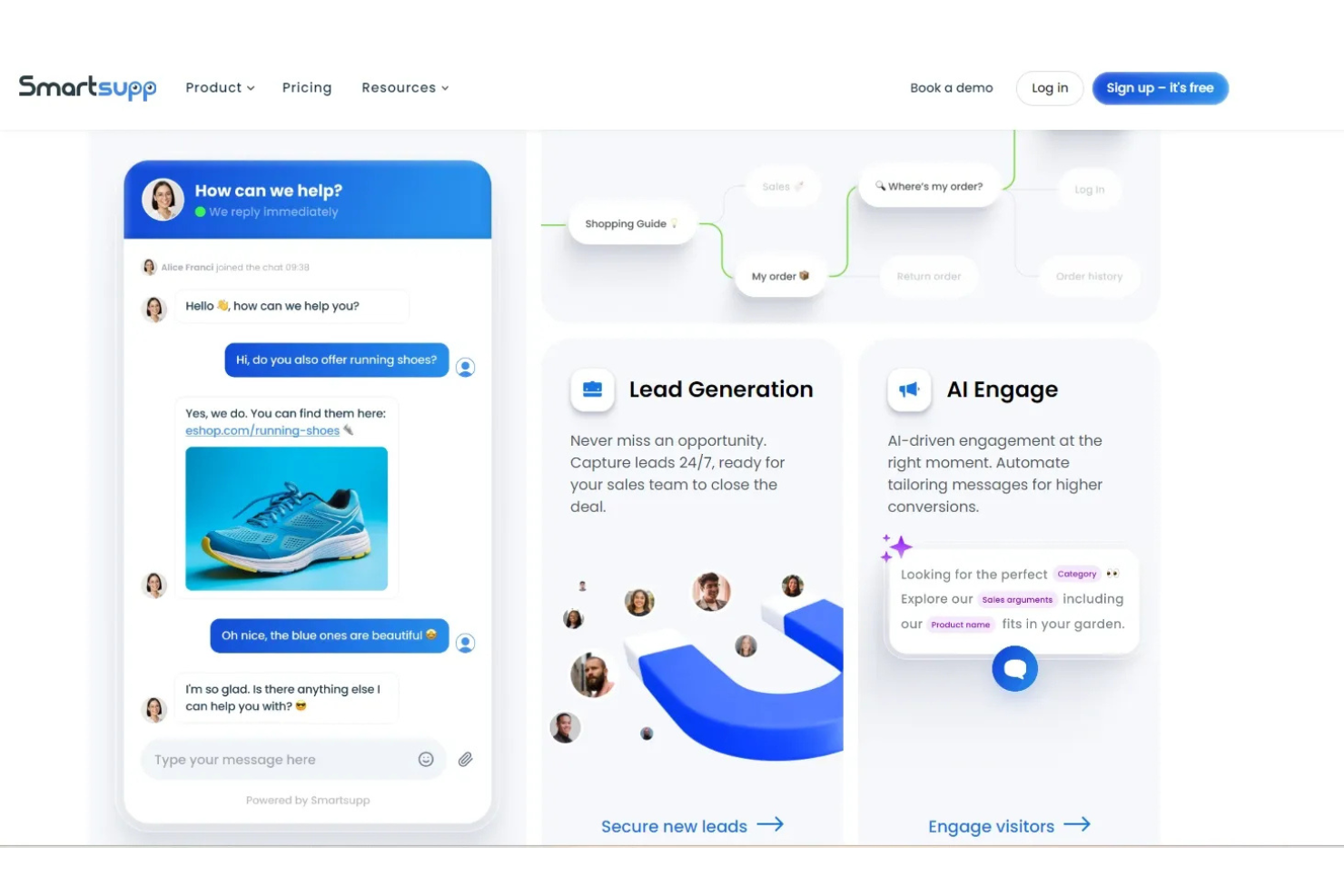  screenshot - Recensione di Smartsupp: vantaggi, svantaggi, funzionalità e prezzi