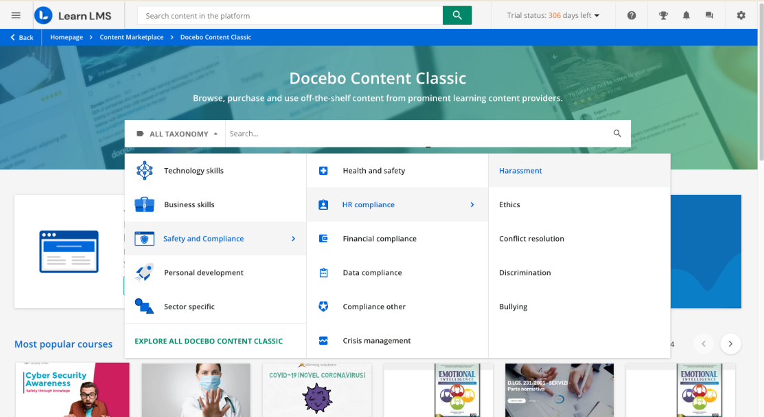  screenshot - Avis sur Docebo : avantages, inconvénients, fonctionnalités et tarifs