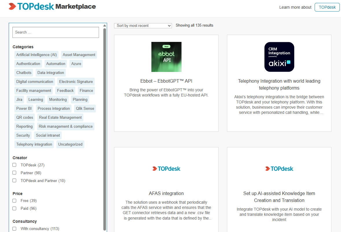  screenshot - Reseña de TOPdesk: ventajas, desventajas, funciones y precios