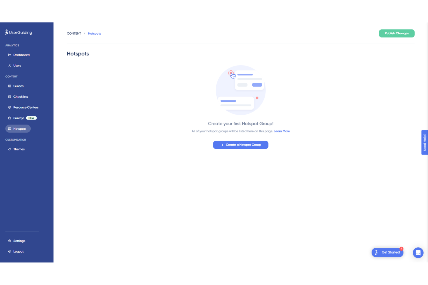  screenshot - Recensione di UserGuiding: vantaggi, svantaggi, funzionalità e prezzi