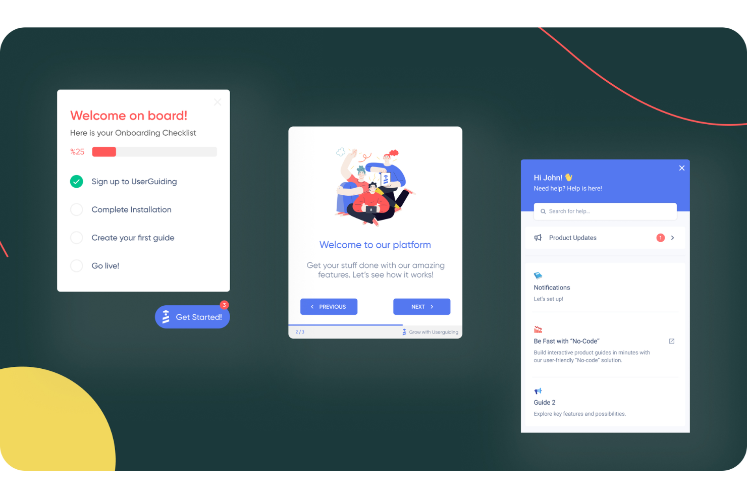  screenshot - Recensione di UserGuiding: vantaggi, svantaggi, funzionalità e prezzi