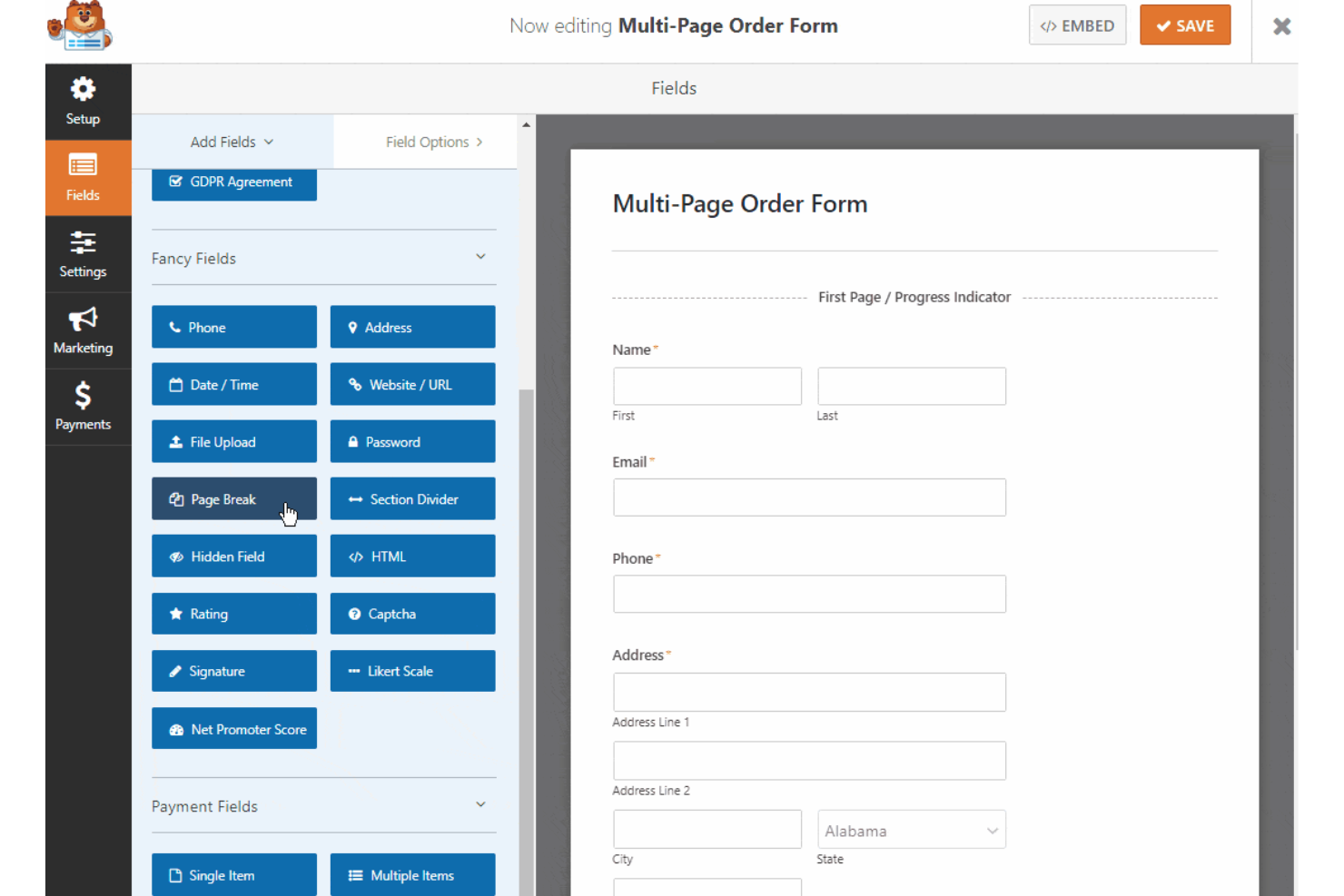 screenshot - WPForms-arvostelu: hyvät ja huonot puolet, ominaisuudet ja hinnoittelu