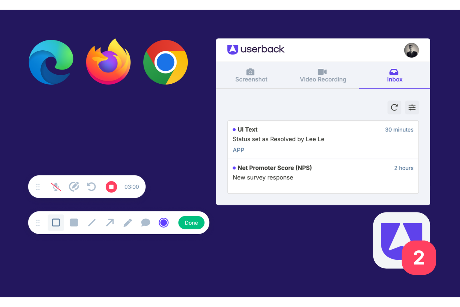  screenshot - Userback-beoordeling: voordelen, nadelen, functies en prijzen