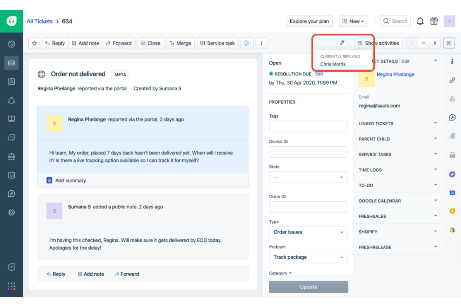  screenshot - Freshdesk-recension: fördelar, nackdelar, funktioner och priser förklarade