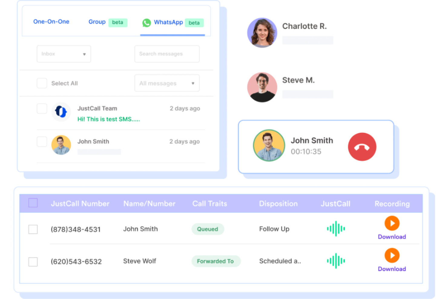 JustCall screenshot - 10 beste Talkdesk-Alternativen für Contactcenter im Jahr 2026