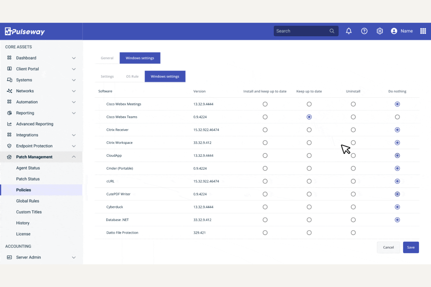 Pulseway screenshot - 10 meilleures alternatives à NinjaOne pour la gestion informatique en 2026