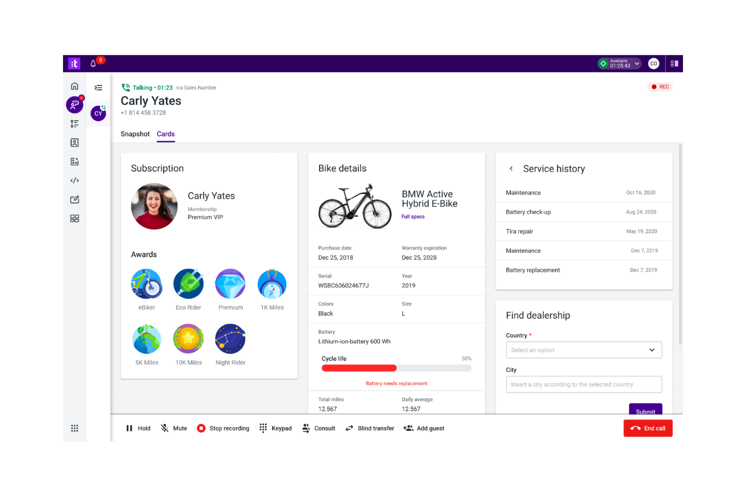 Talkdesk screenshot - 10 beste Five9-Alternativen für Kontaktzentren im Jahr 2026